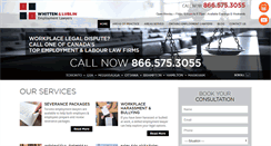 Desktop Screenshot of canadaemploymentlawyer.com
